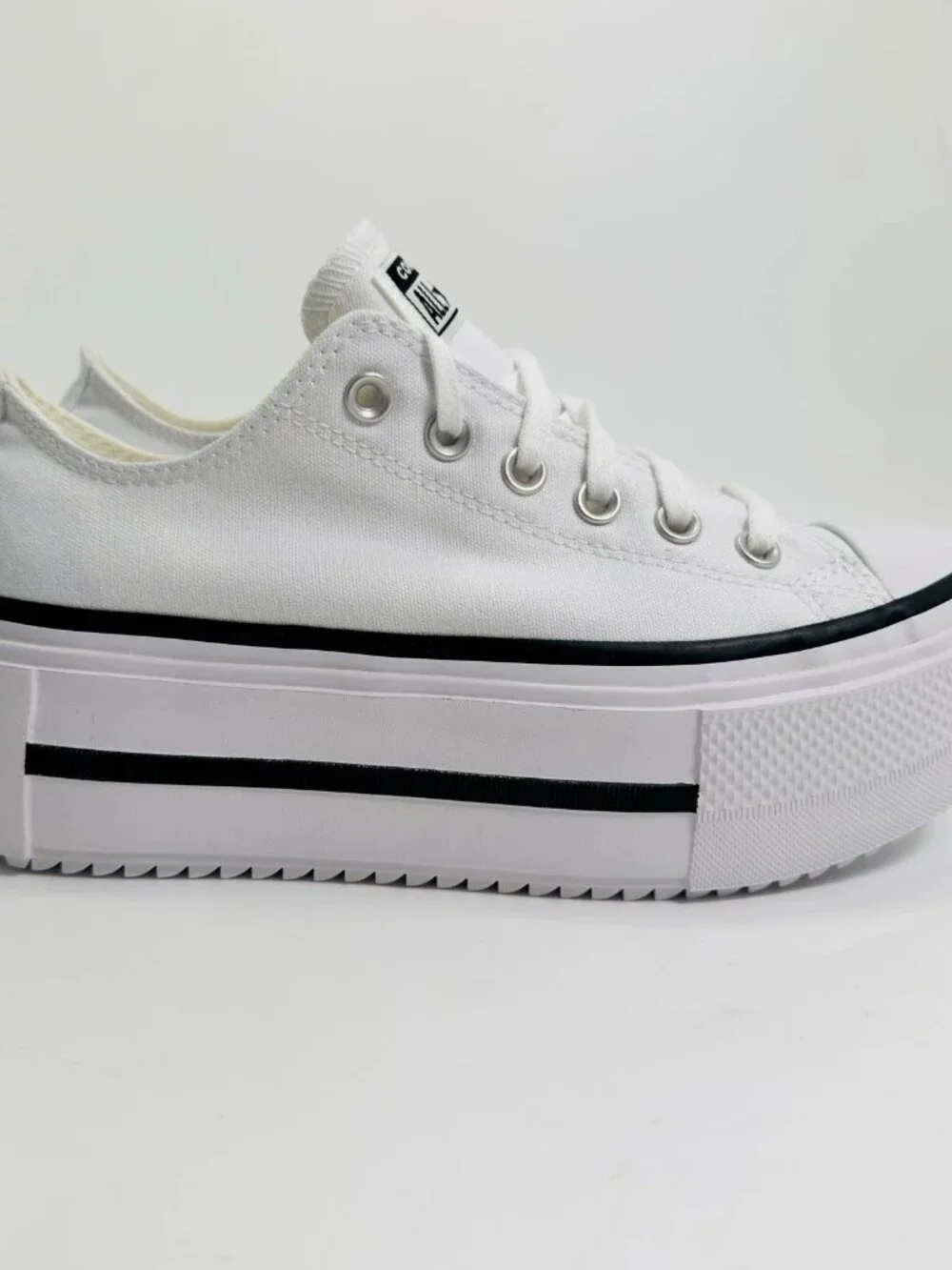 Converse Chuck Taylor All Star Lift Double Stack Platform White Size 8 NWOB - Picture 5 of 9